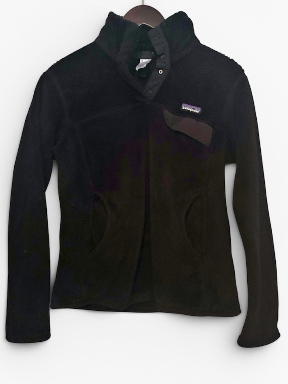 Patagonia Women’s Black Fleece Snap Jacket